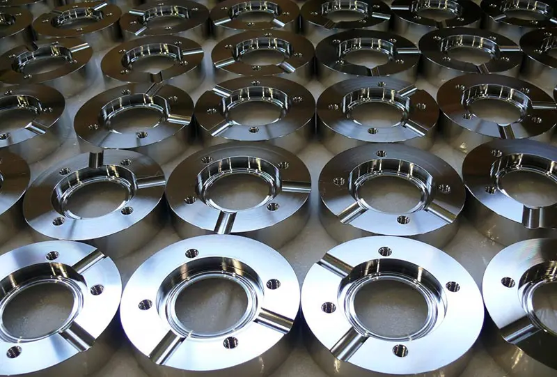Electropolished stainless steel parts